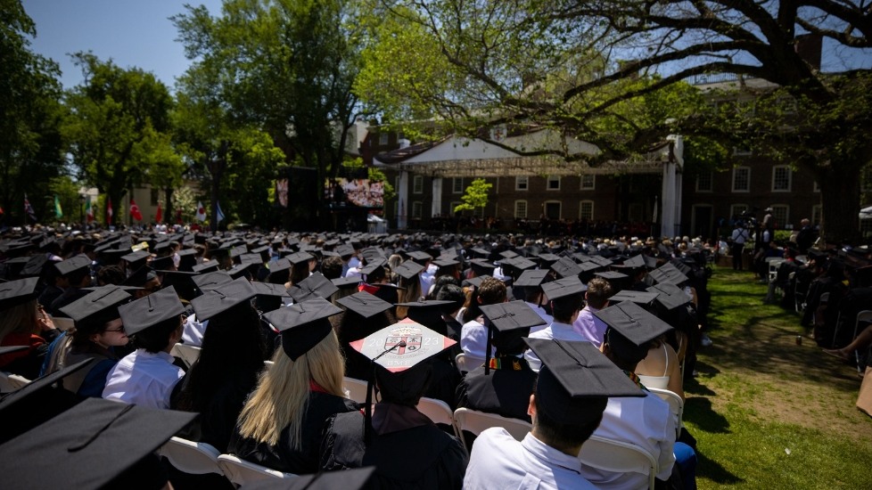 Commencement ceremony on the Main Green